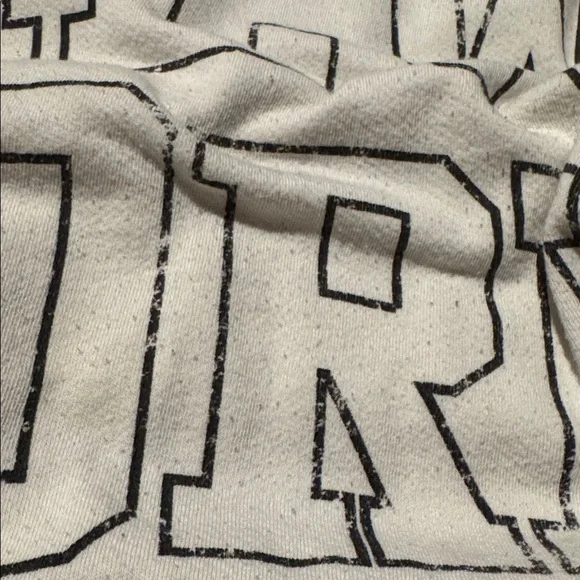 Free People / We The Free creamy white & black New York Camden sweatshirt (L) - Picture 8 of 9